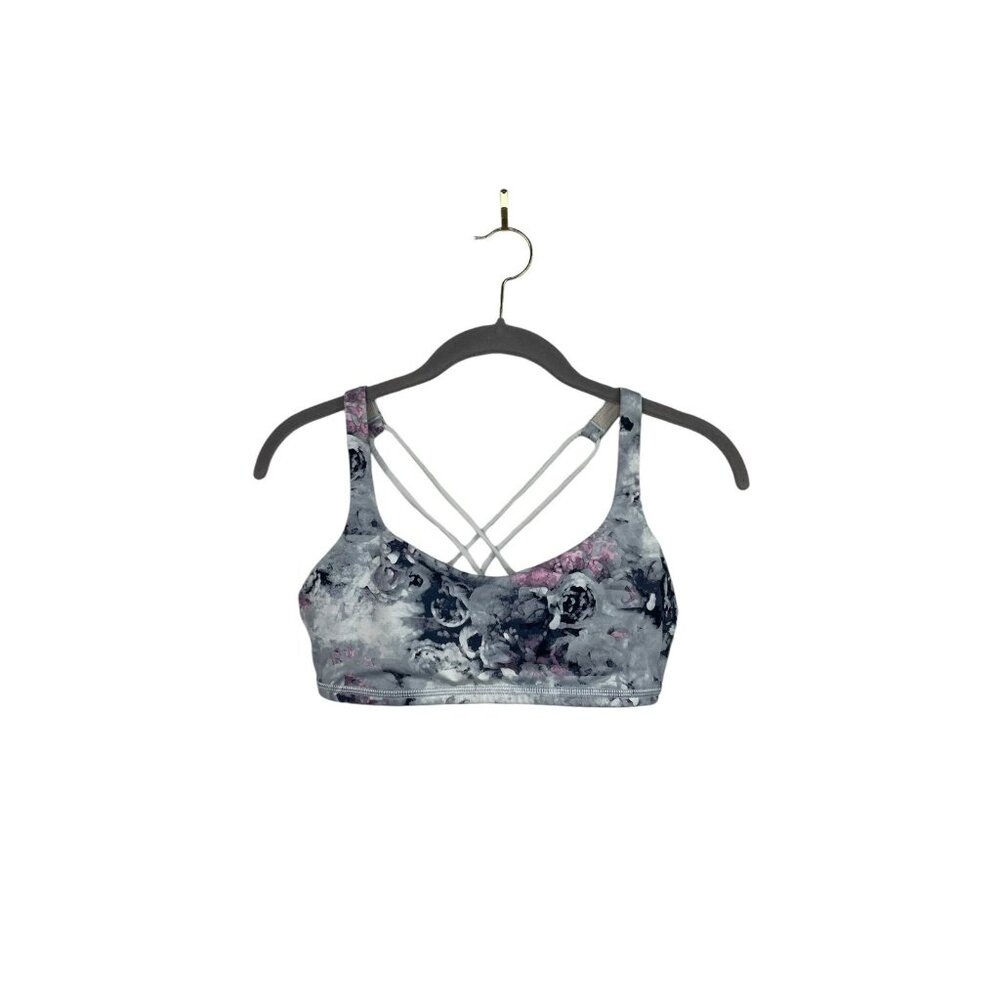 Lululemon Free To Be Sports Bra Purple/Grey Size 6 - Picture 1 of 5